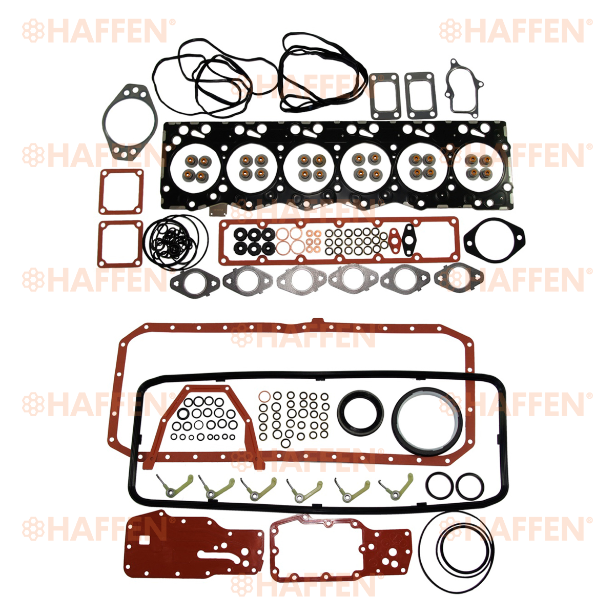 Комплект прокладок двигателя 6ISBe V=5.9 (Верхний+Нижний) 4025138 + 4025139 Cummins