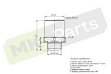 Фитинг прямой D12/M12X1,5 наружная резьба (латунь) 9512 12-M12x1,5 BOSHITE