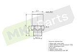 Фитинг прямой D6/M10X1 наружная резьба (латунь) 9512 6-M10x1 BOSHITE