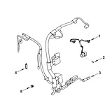 Жгут проводов электронного модуля управления двигателя 4ISBe, 4ISDe 4933502 HAFFEN