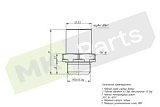Фитинг прямой D8/M12X1,5 наружная резьба (латунь) 9512 8-M12x1,5 BOSHITE