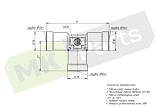 Фитинг тройник D10 (латунь) 9540 10-C BOSHITE