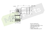 Фитинг угловой D6/M10x1 наружная резьба (латунь) 9502 6-M10x1 BOSHITE