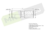 Фитинг соединитель прямой D10 (латунь) 9580 10-C BOSHITE