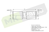 Фитинг соединитель прямой D6 (латунь) 9580 6-C BOSHITE