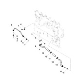 Трубка подачи масла к турбине QSB 3282153 HAFFEN
