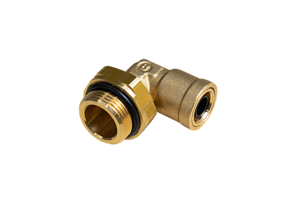 Фитинг угловой D12/M22x1,5 наружная резьба (латунь) 9502 12-M22x1,5 BOSHITE